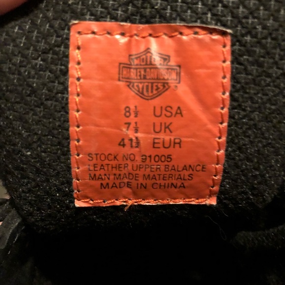 Authentic Men’s 8.5 Harley Riding Boots - Picture 5 of 5